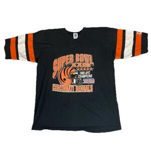 Vintage‎ Cincinnati Bengals Super Bowl Logo 7 Jersey Shirt 1988 Men’s Large